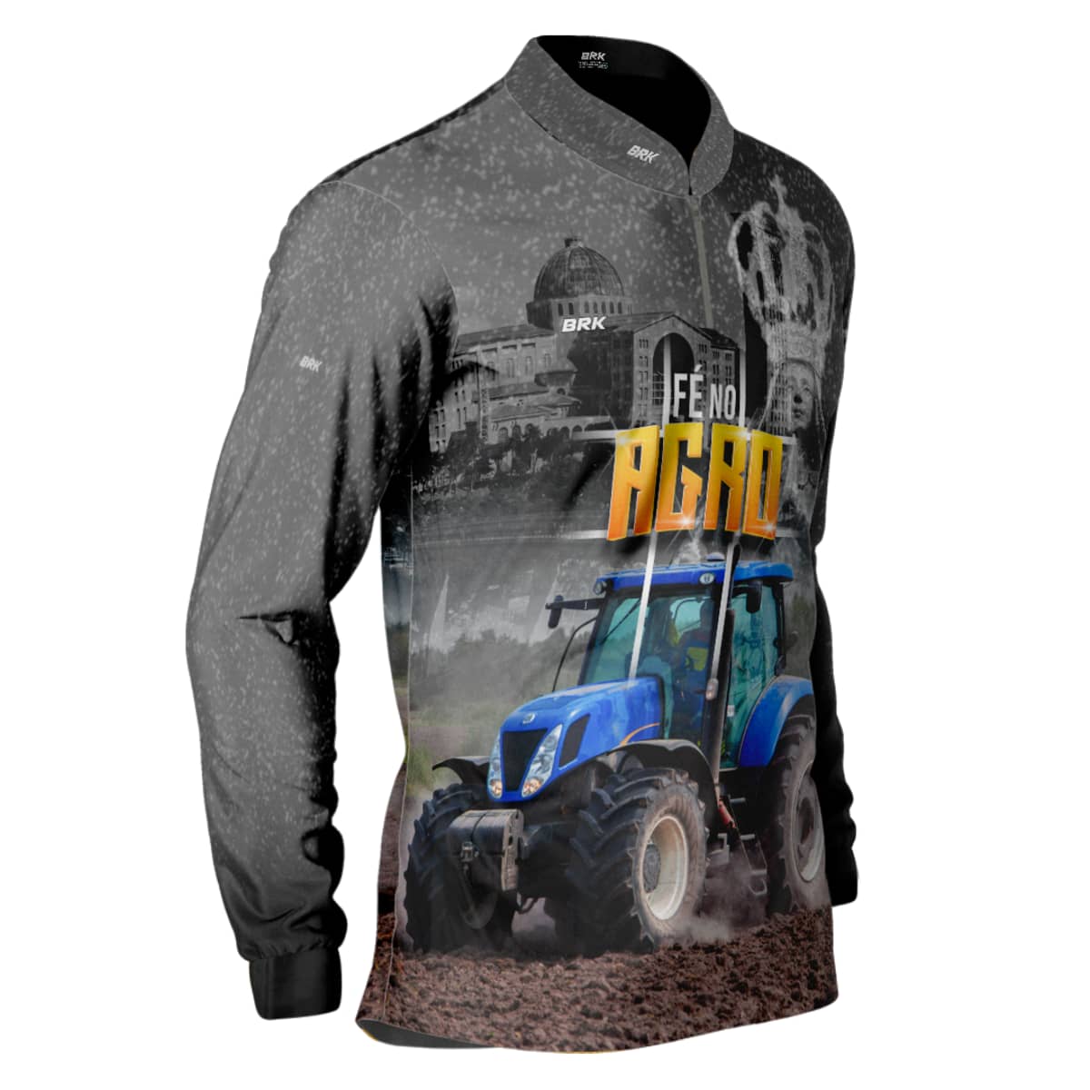 Camisa Agro Brk Fé Padroeira Força do Agro 2.0 com Proteção Solar UV50+