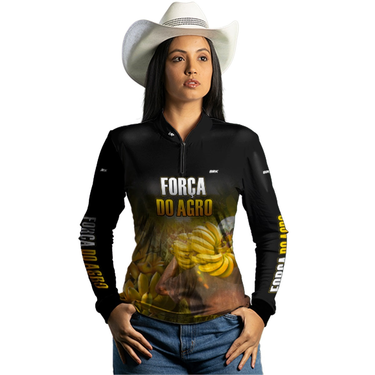 Camisa Agro Brk A Força do Agro Produtor de Banana com Proteção Solar UV50+