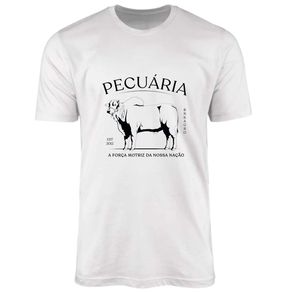 Camiseta Agro Brk Nelore Pecuária com Algodão Premium