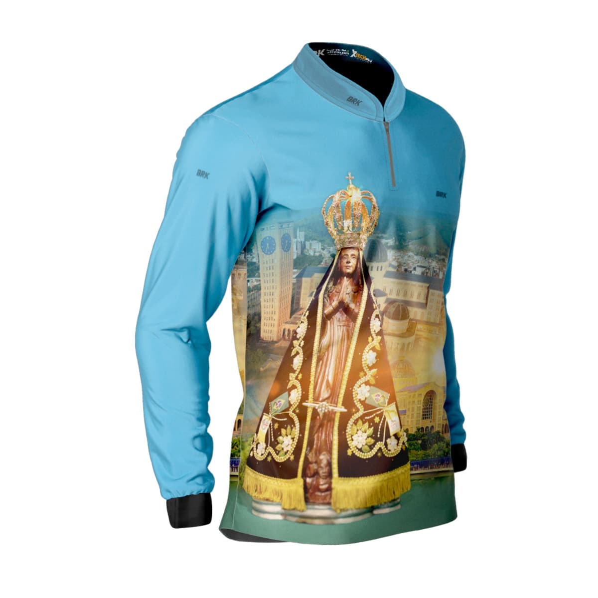 Camisa Agro Brk Azul Nossa Senhora com Proteção Solar UV50+