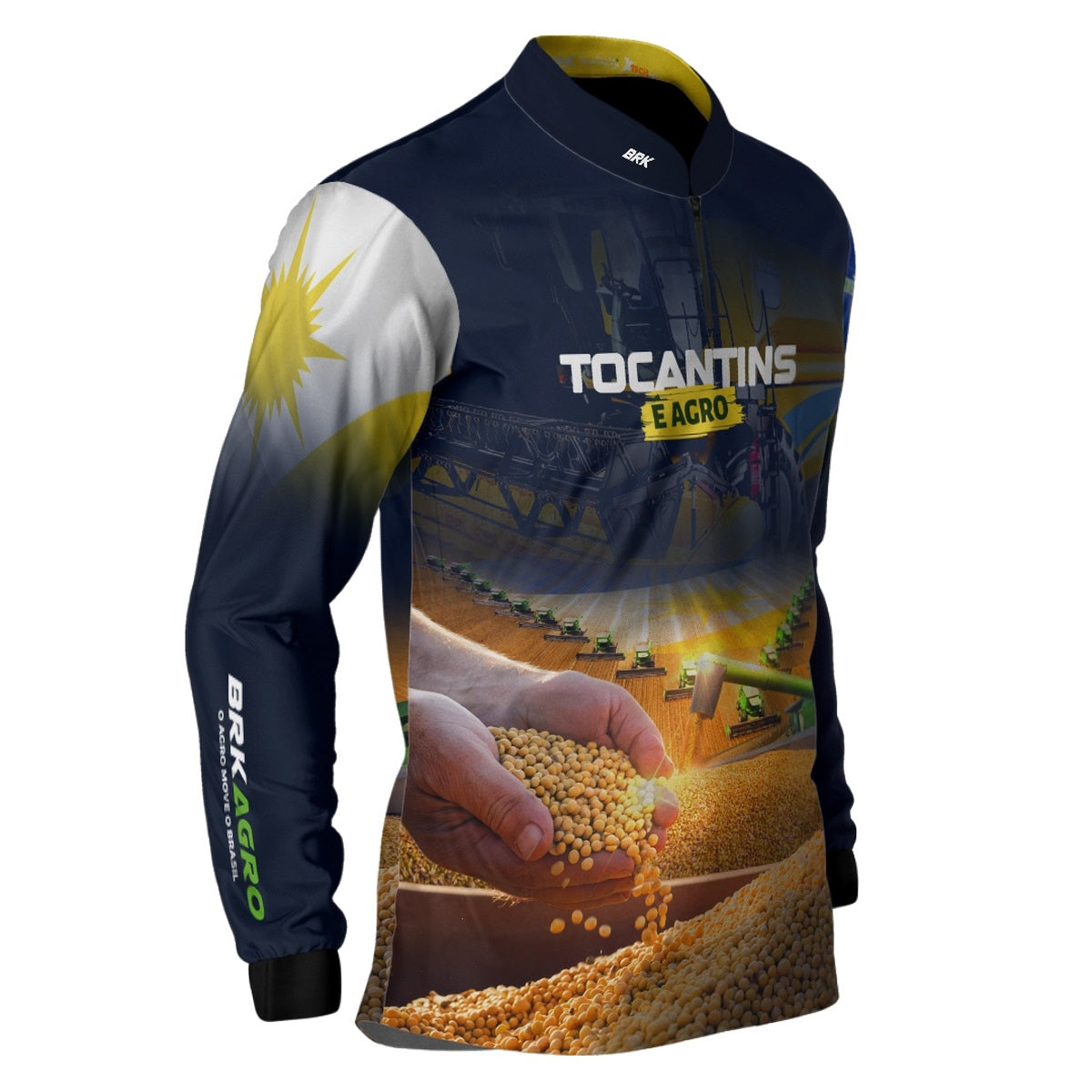 Camisa Brk Agro Tocantins é Agro com Proteção Solar UV50+