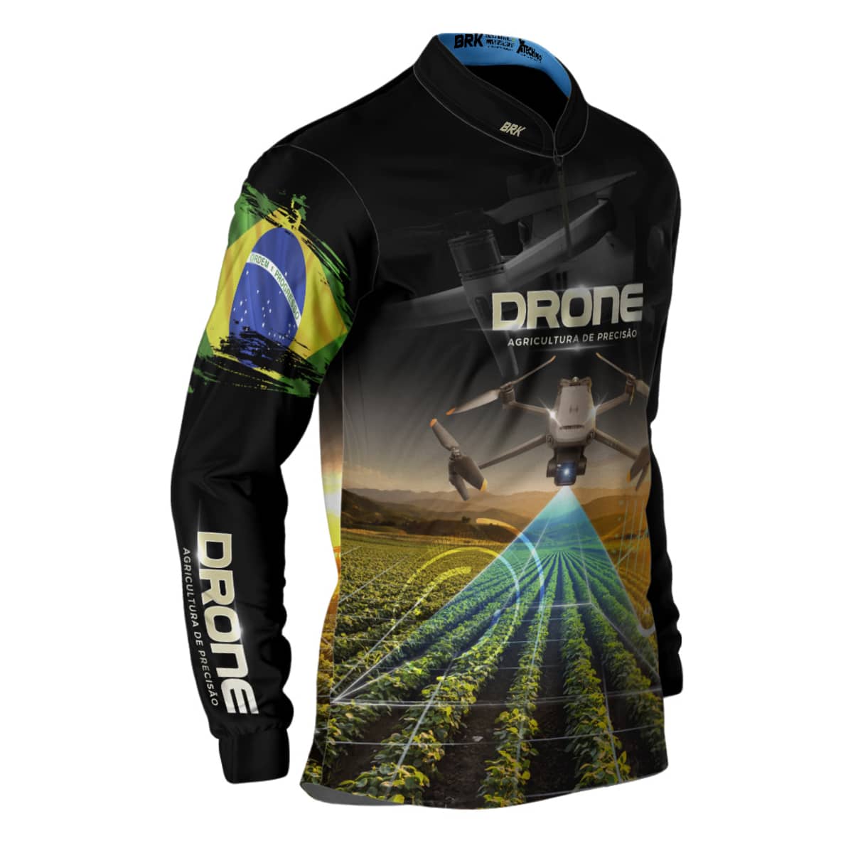 Camisa Agro Brk Drone de Monitoramento com Proteção Solar UV50+