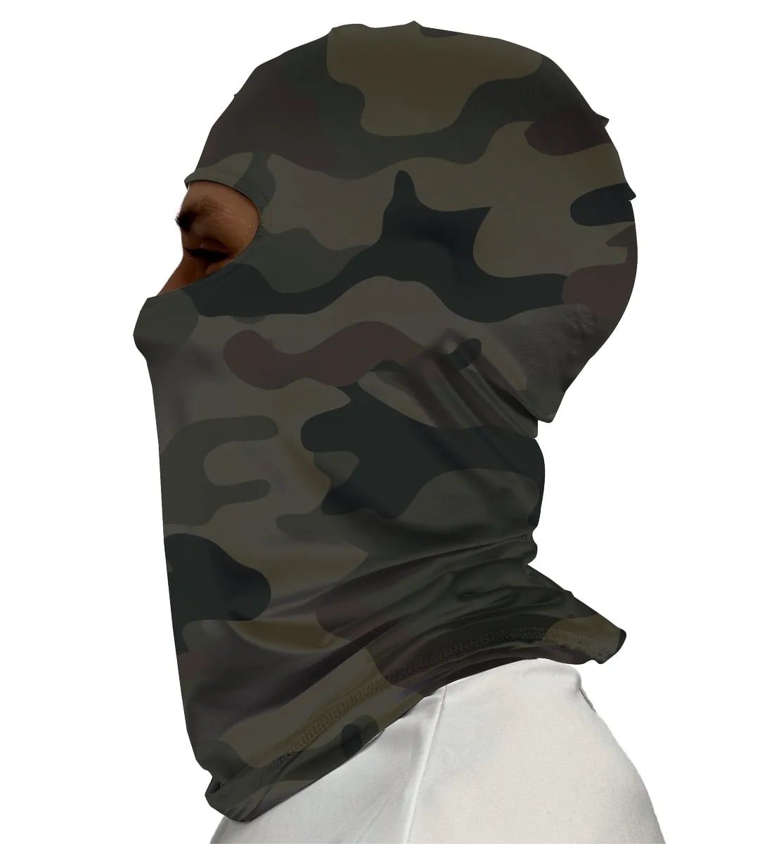 Balaclava Camuflada Floresta Brk com Proteção UV50+