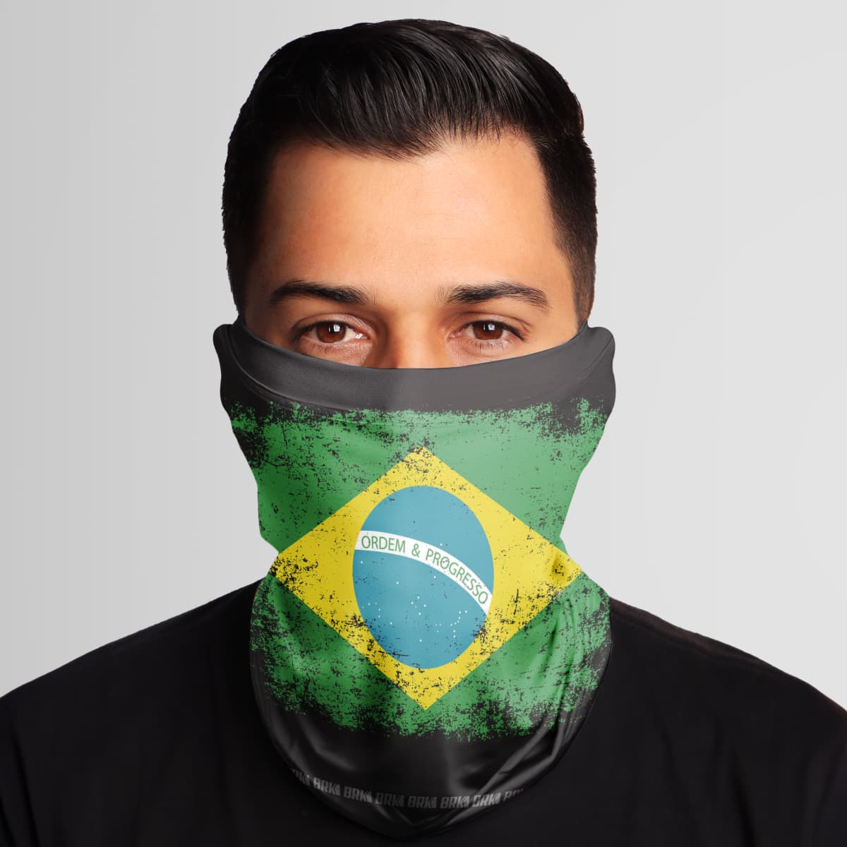 Bandana Tubeneck Agro Brk Multifuncional Bandeira do Brasil com Proteção Solar UV50+