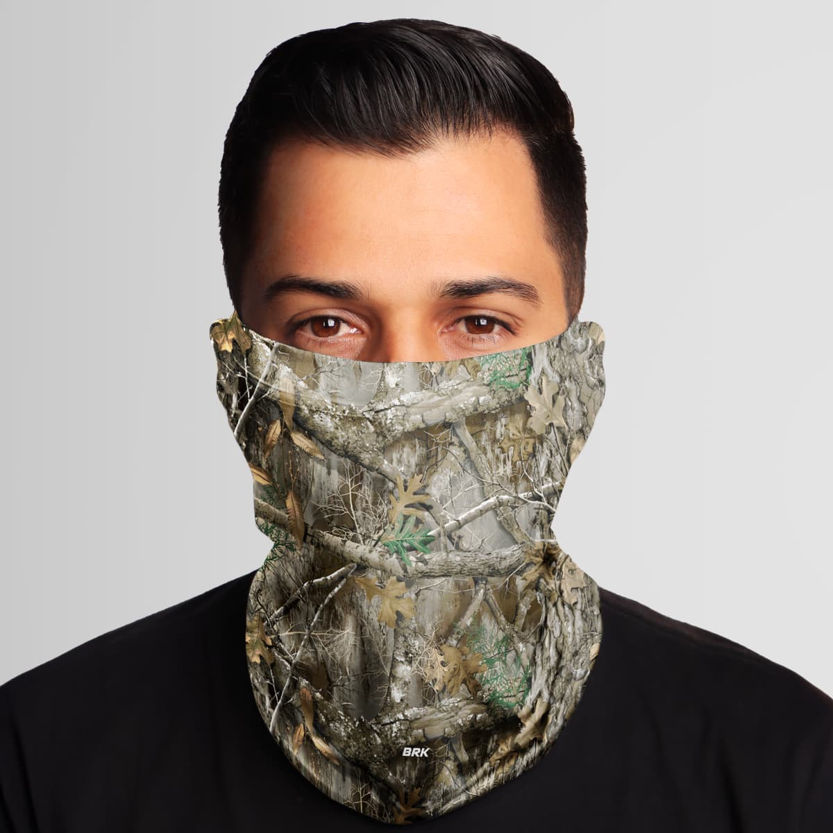 Bandana Tubeneck Agro Brk Camuflada Folhas e Galhos com Proteção Solar UV50+
