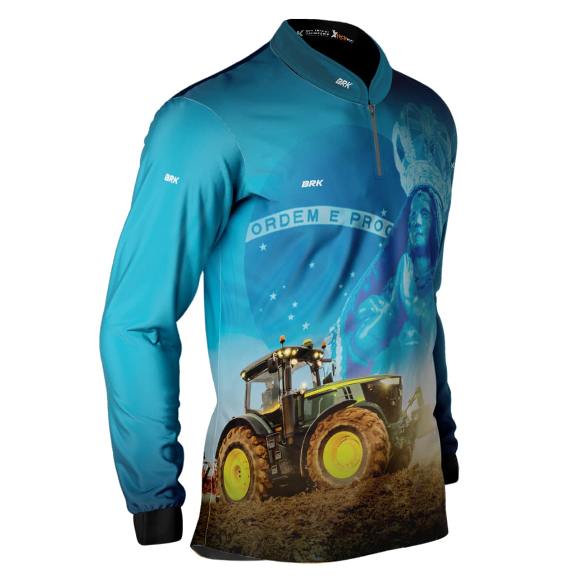 Camisa Agro Brk Padroeira Nossa Senhora com Proteção Solar UV50+