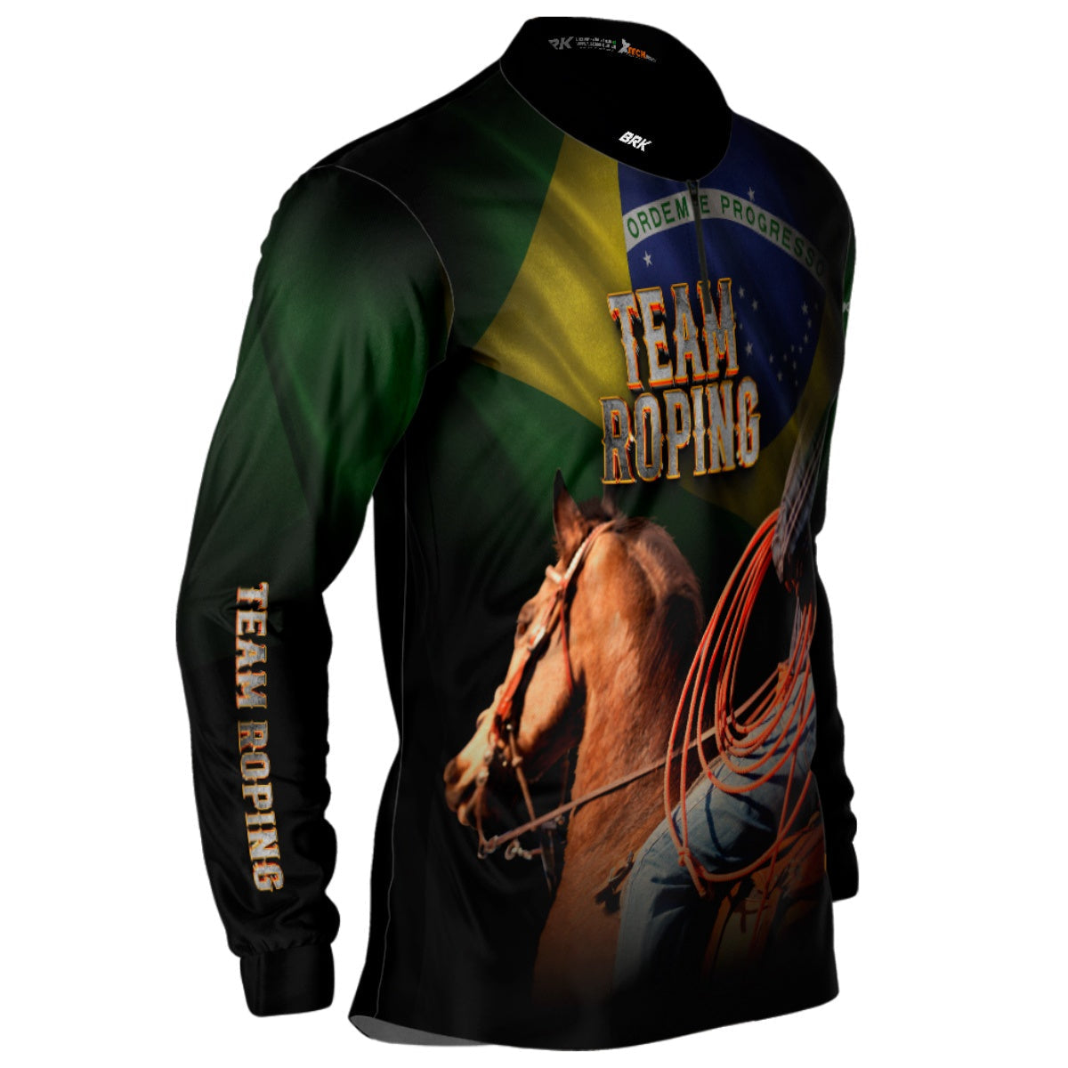 Camisa Agro Brk Team Roping Brasil 2 com Proteção Solar UV50+