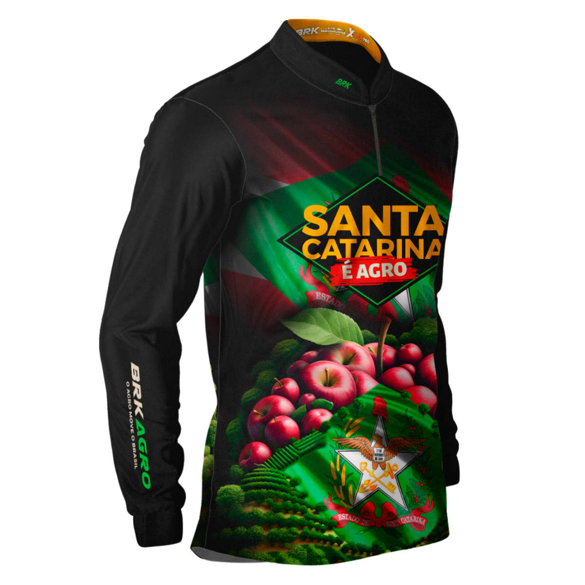 Camisa Agro Brk Santa Catarina Maçãs com Proteção Solar UV50+