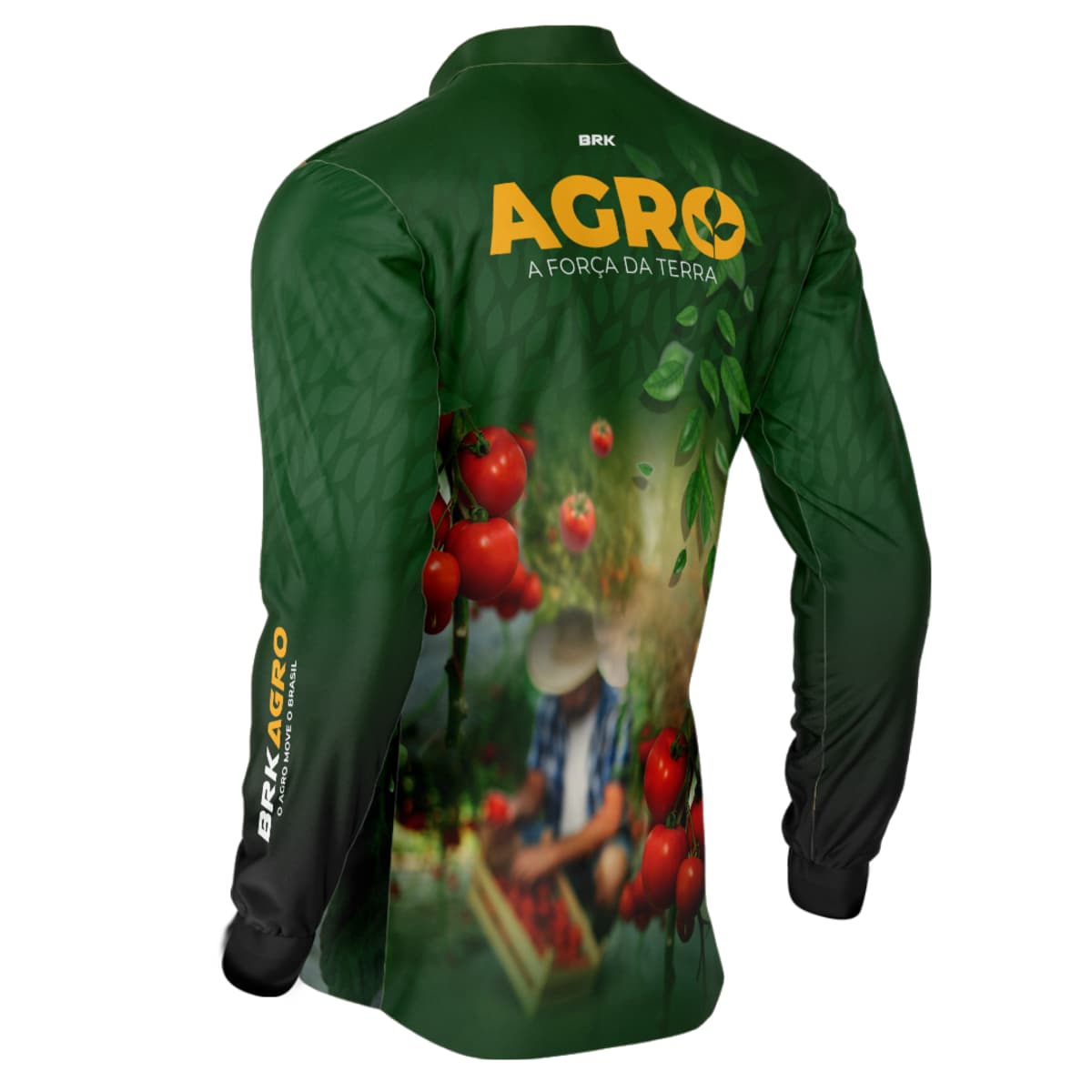 Camisa Agro Brk Produtor de Tomate com Proteção Solar UV50+