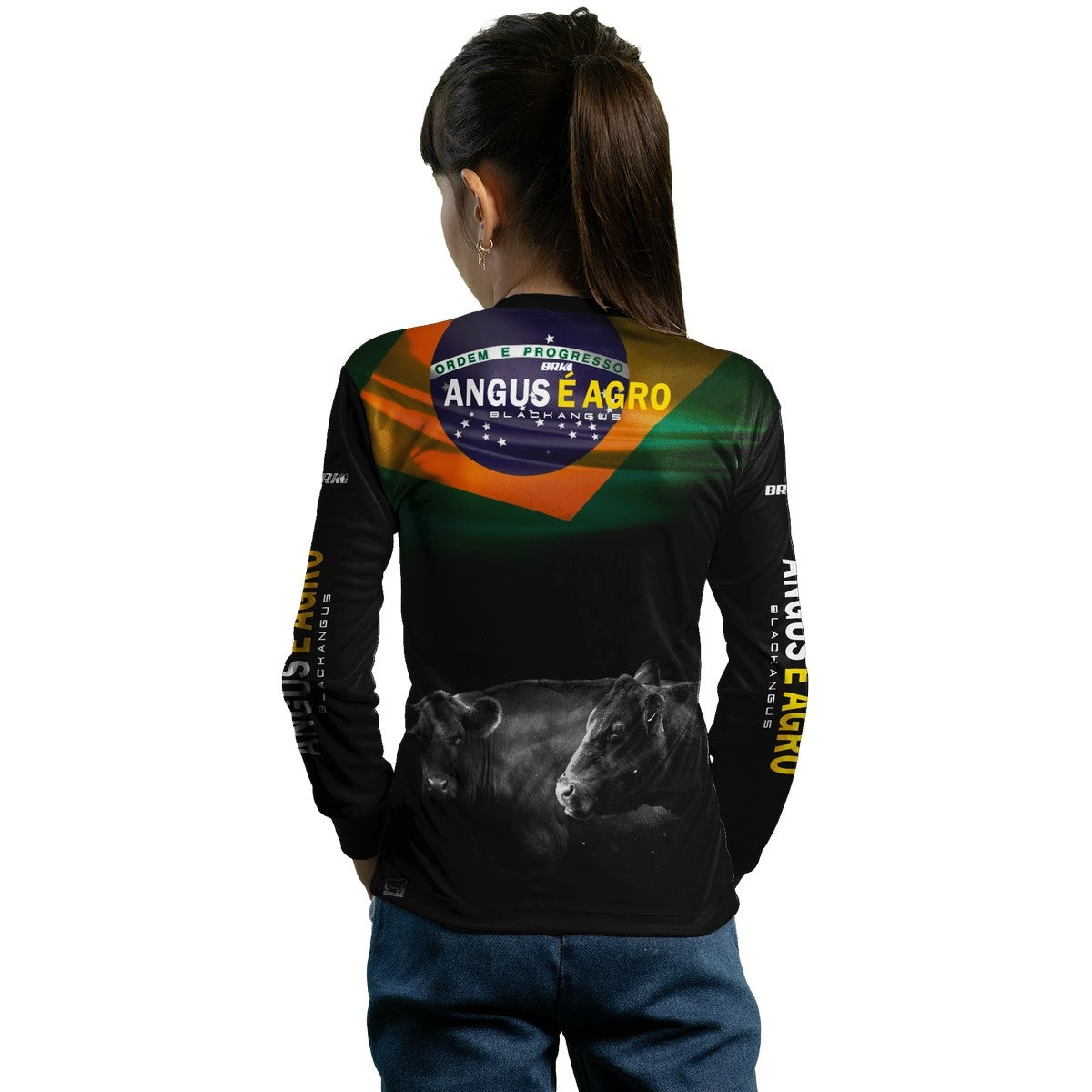 Camisa Agro Brk Angus é Agro Brasil com Proteção Solar UV50+