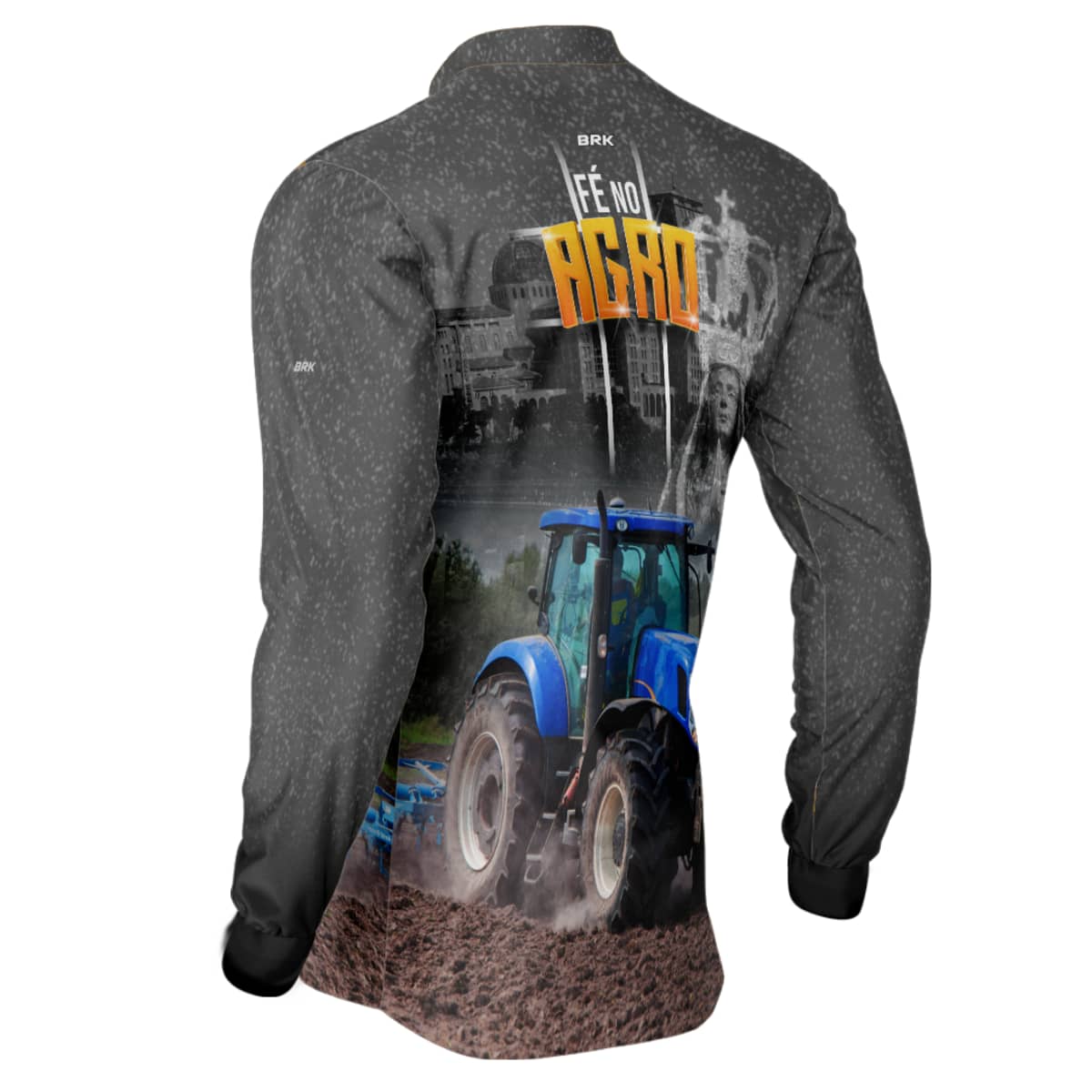 Camisa Agro Brk Fé Padroeira Força do Agro 2.0 com Proteção Solar UV50+