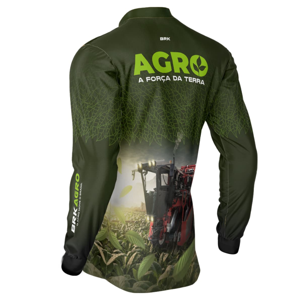 Camisa Agro Brk Plantação de Tabaco Força da Terra com Proteção Solar UV50+