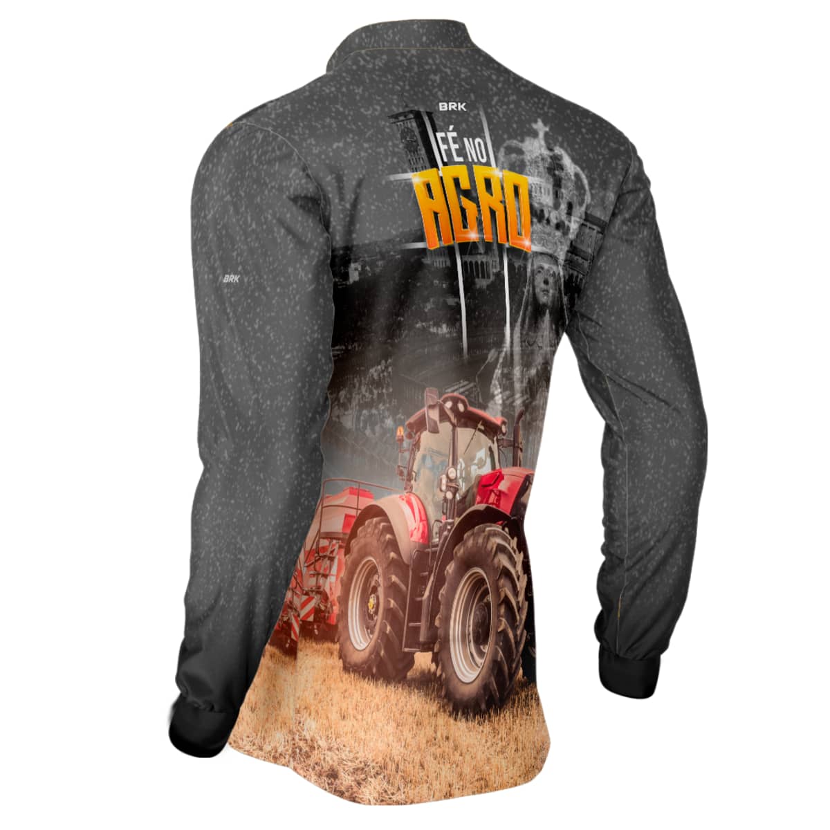 Camisa Agro Brk Padroeira Fé no Agro com Proteção Solar UV50+