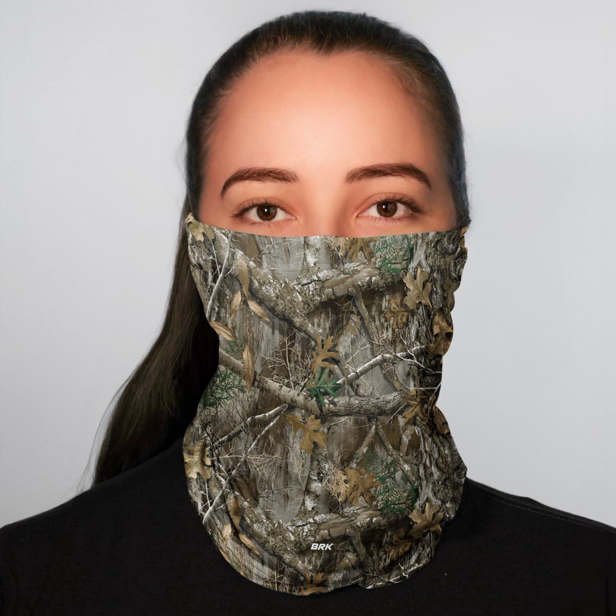 Bandana Tubeneck Agro Brk Camuflada Folhas e Galhos com Proteção Solar UV50+