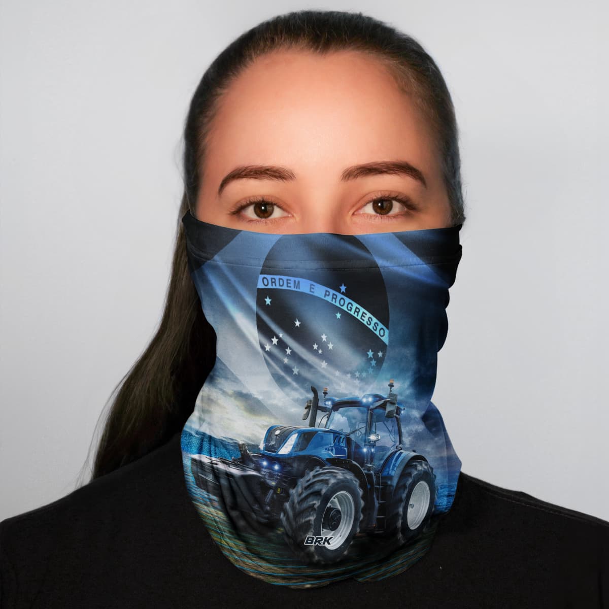 Bandana Tubeneck Agro Brk Trator 02 NH com Proteção Solar UV50+