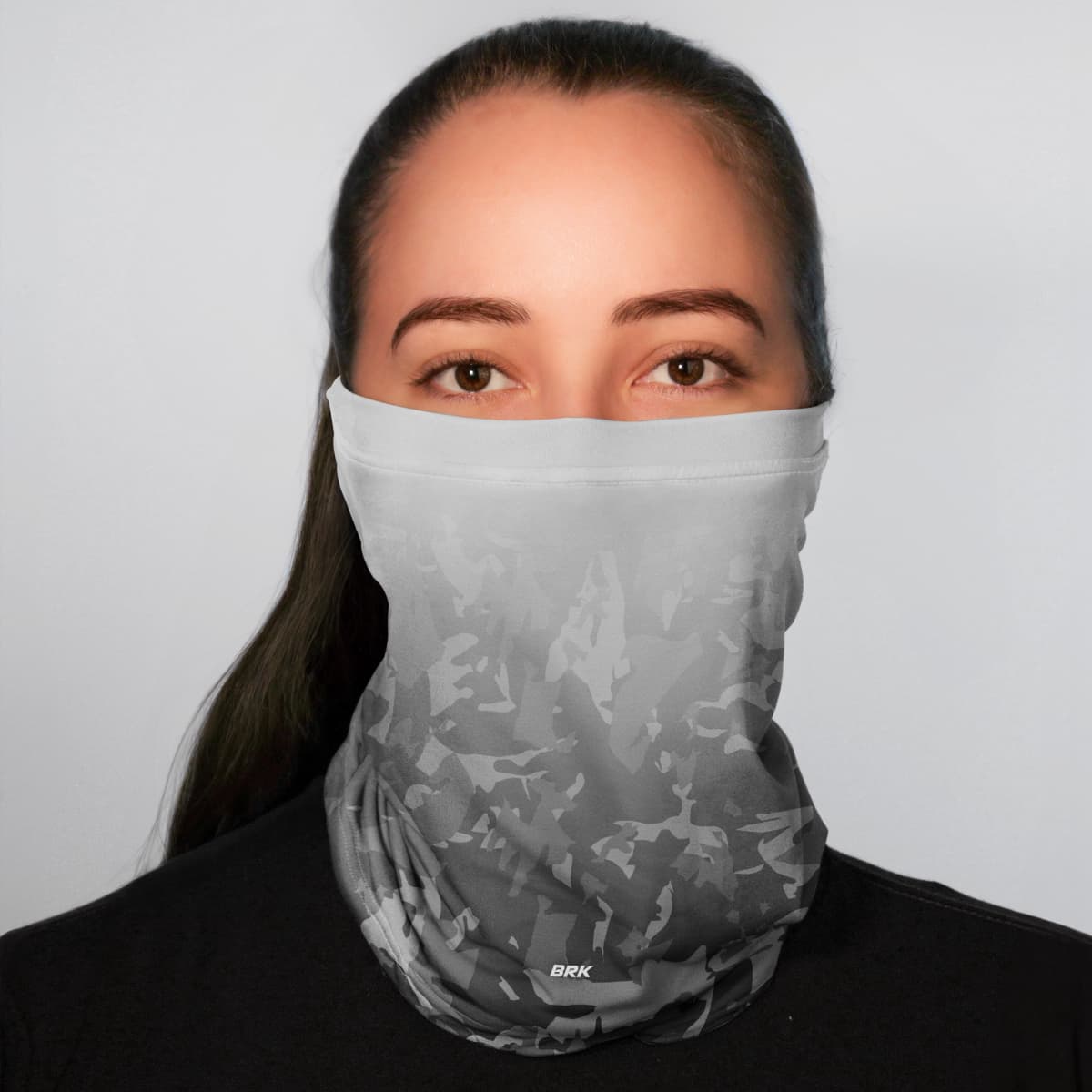 Bandana Tubeneck Agro Brk Branco e Cinza Camuflado com Proteção Solar UV50+