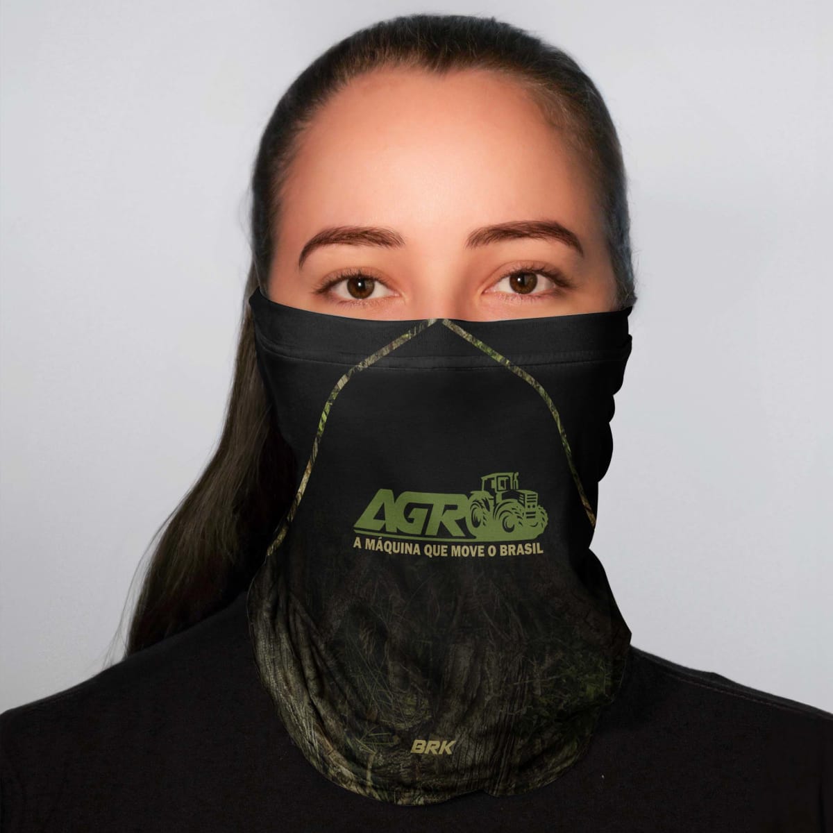 Bandana Tubeneck Agro Brk A Máquina que Move o Brasil com Proteção Solar UV50+