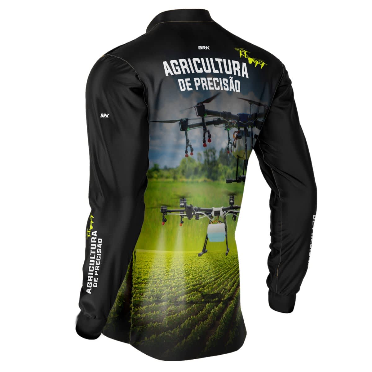 Camisa Agro Brk Drone é Agricultura de Precisão com Proteção Solar UV50+