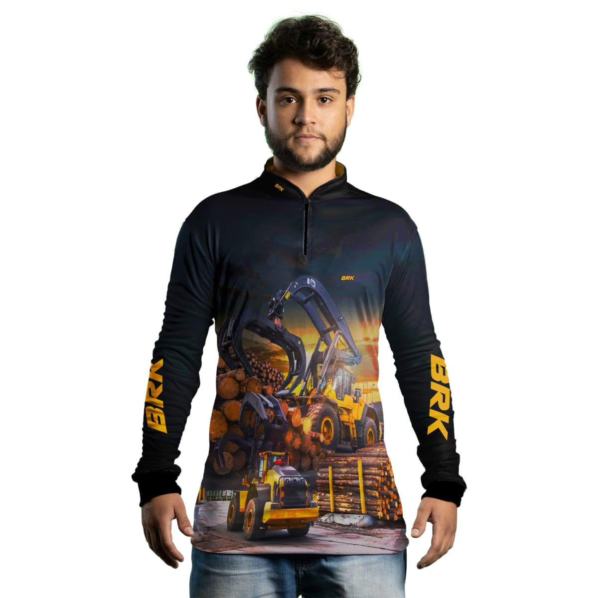 Camisa Agro Brk Trator Florestal com Proteção Solar UV50+