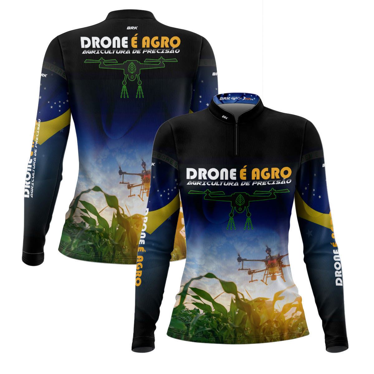 Camisa Agro Brk Drone é Agro com Proteção Solar UV50+