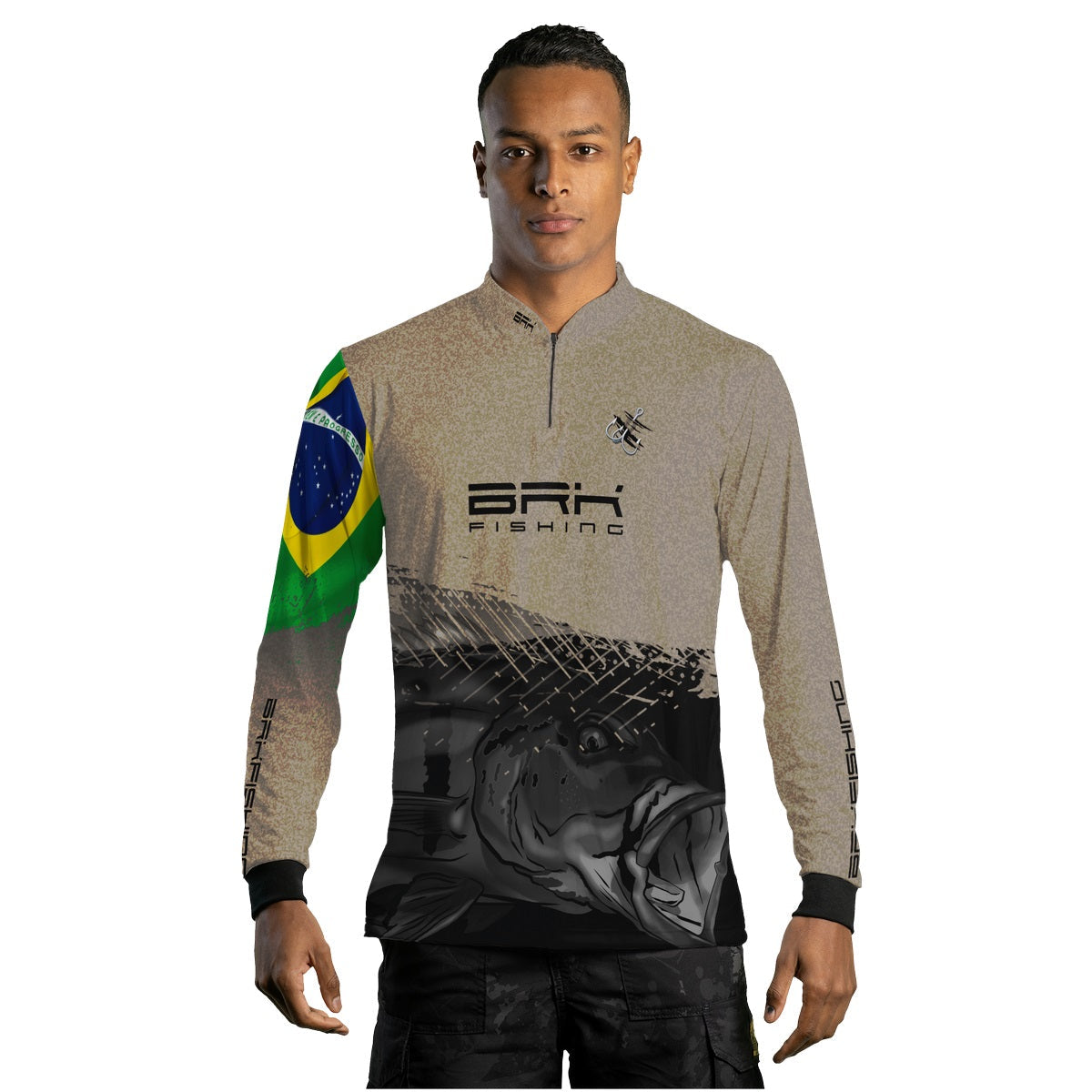 Camisa Brk Garateia Tucunaré Brasil com UV50+