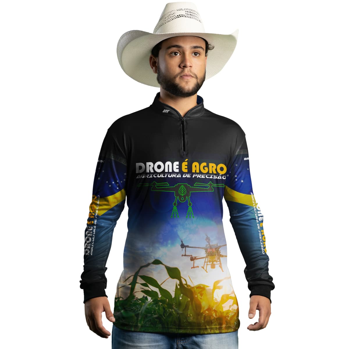 Camisa Agro Brk Drone é Agro com Proteção Solar UV50+