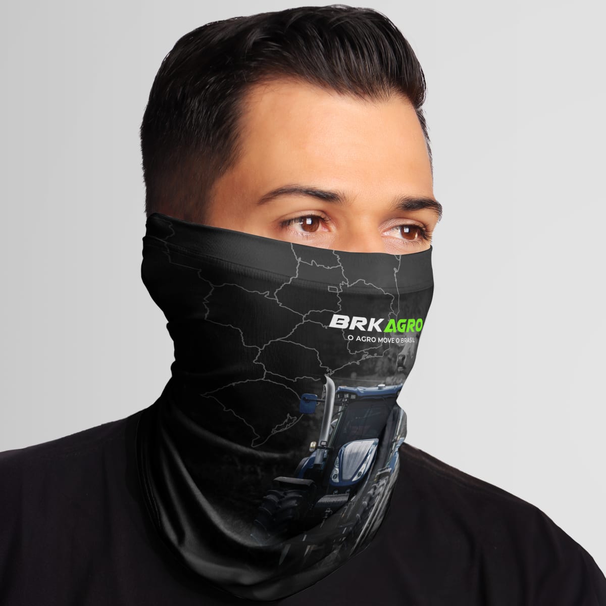 Bandana Tubeneck Agro Brk O Agro Move o Brasil com Proteção Solar UV50+