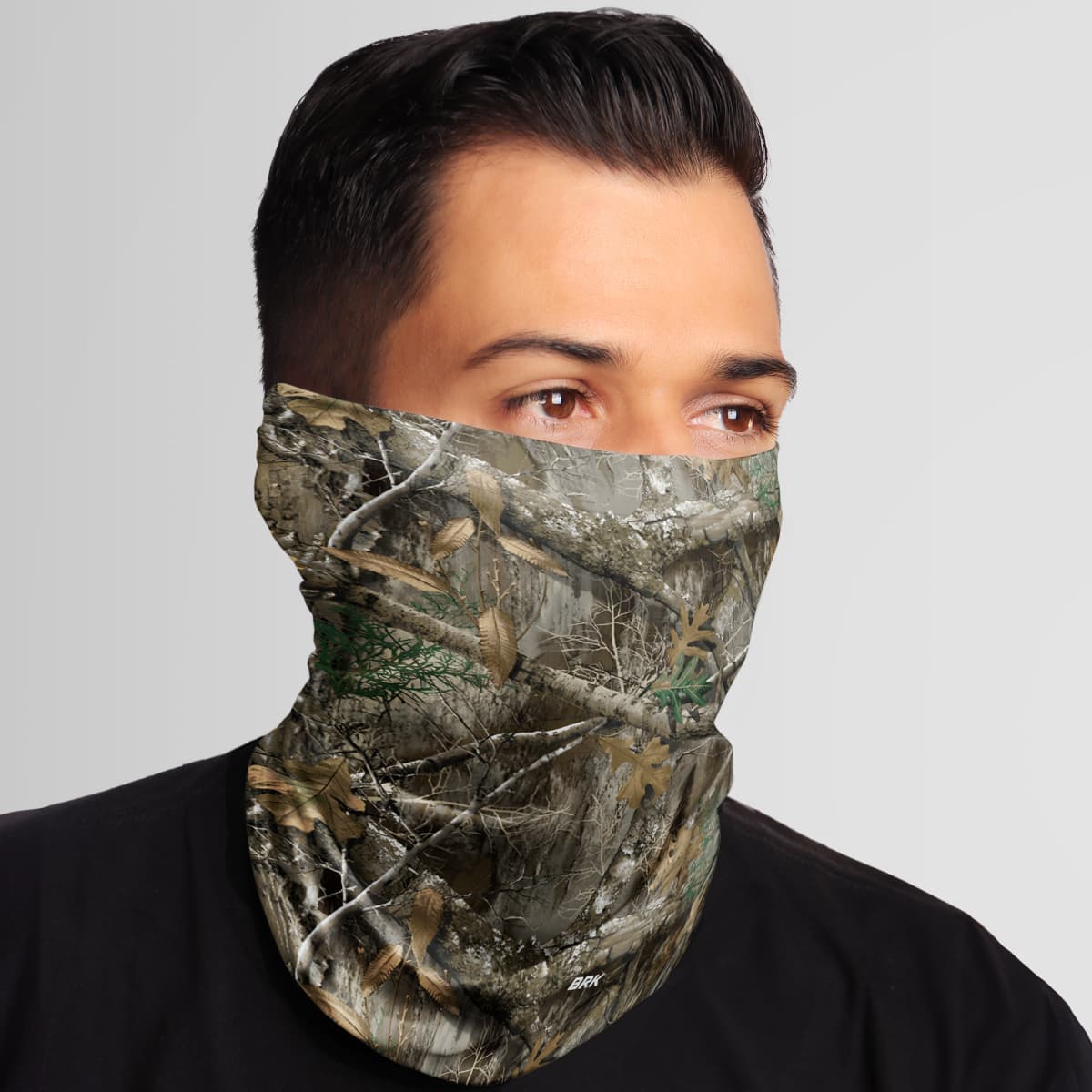 Bandana Tubeneck Agro Brk Camuflada Folhas e Galhos com Proteção Solar UV50+