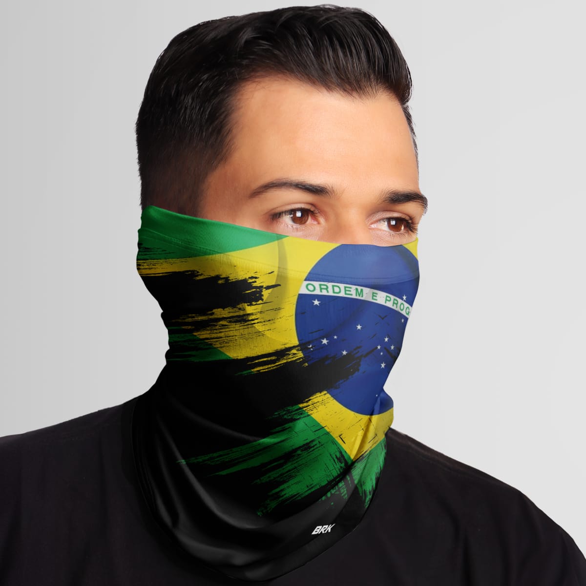 Bandana Tubeneck Agro Brk Multifuncional Bandeira do Brasil 2 com Proteção Solar UV50+