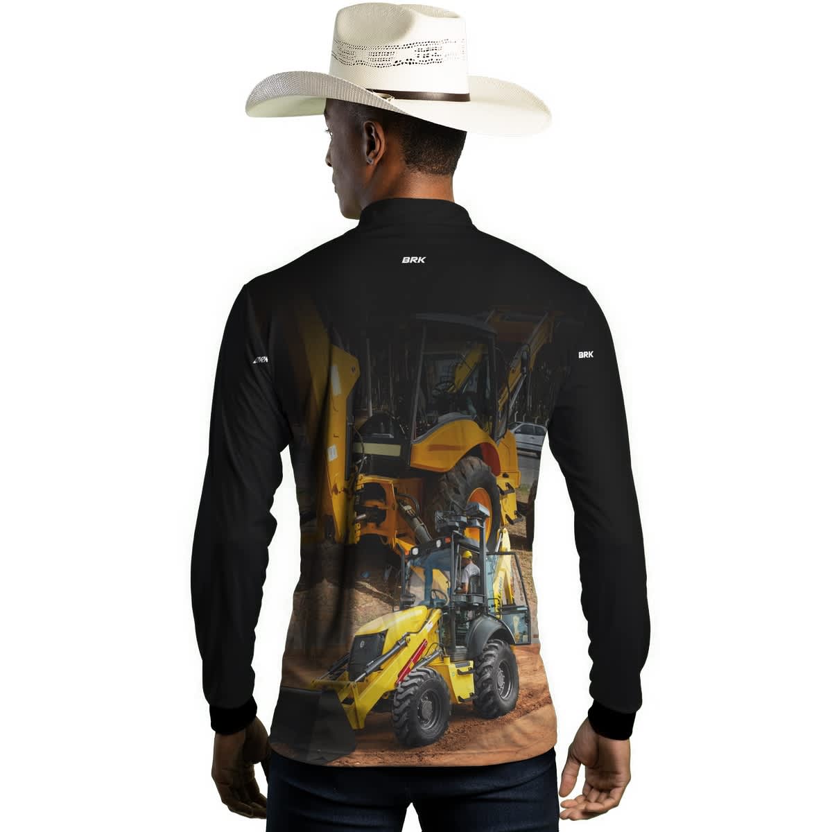 Camisa Agro Brk Retroescavadeira 02 NH com Proteção Solar UV50+