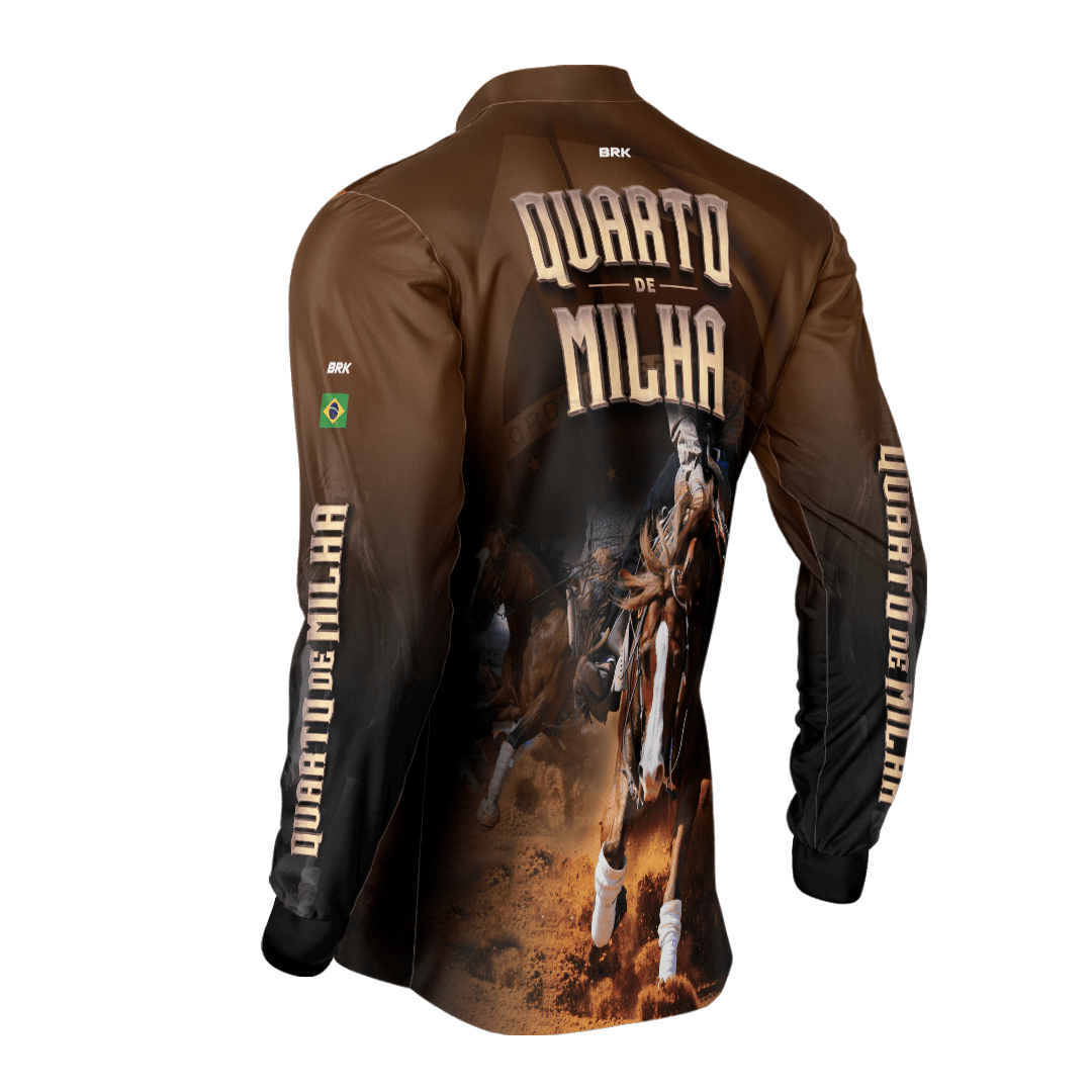 Camisa Agro Brk Quarto de Milha Correndo com Proteção Solar UV50+