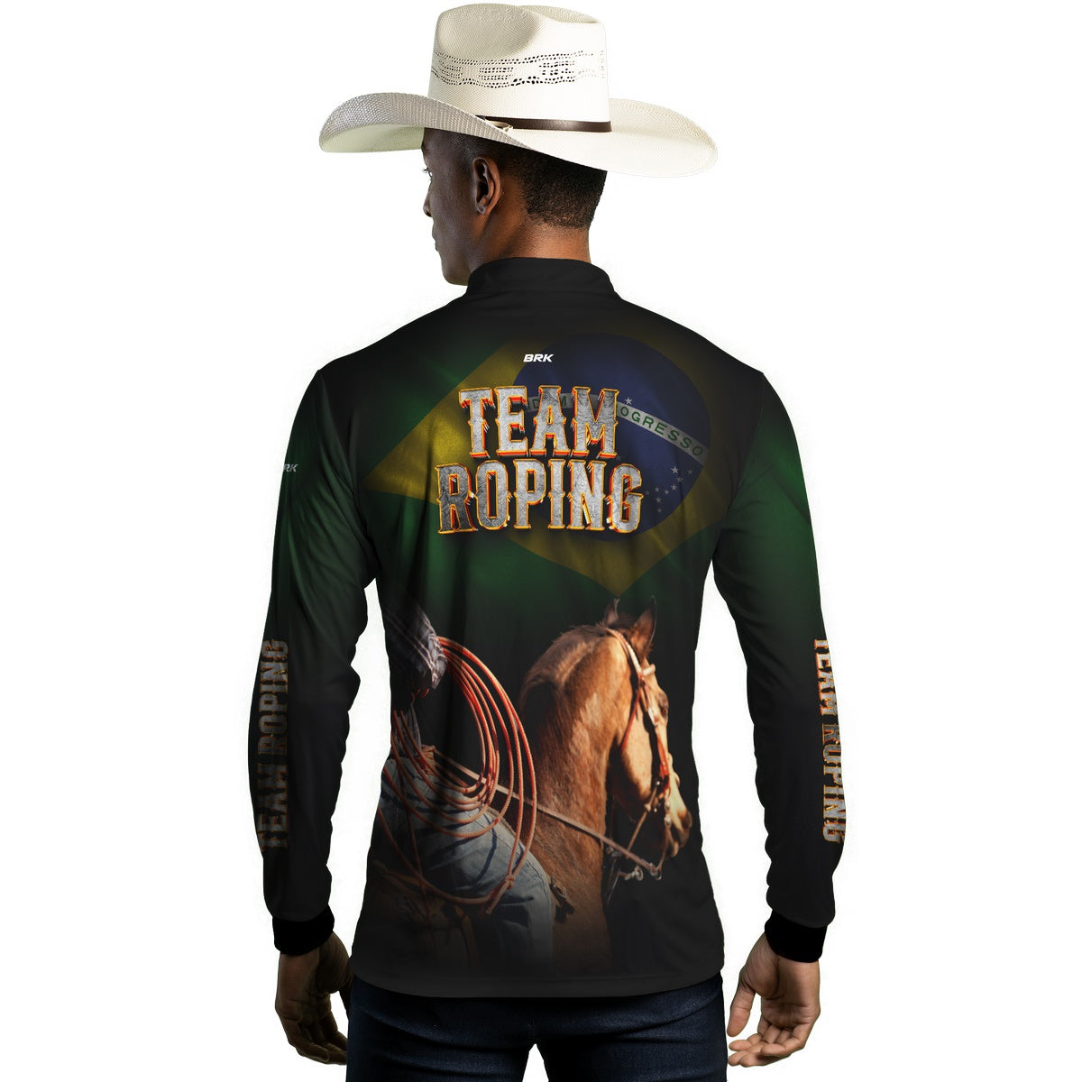 Camisa Agro Brk Team Roping Brasil 2 com Proteção Solar UV50+