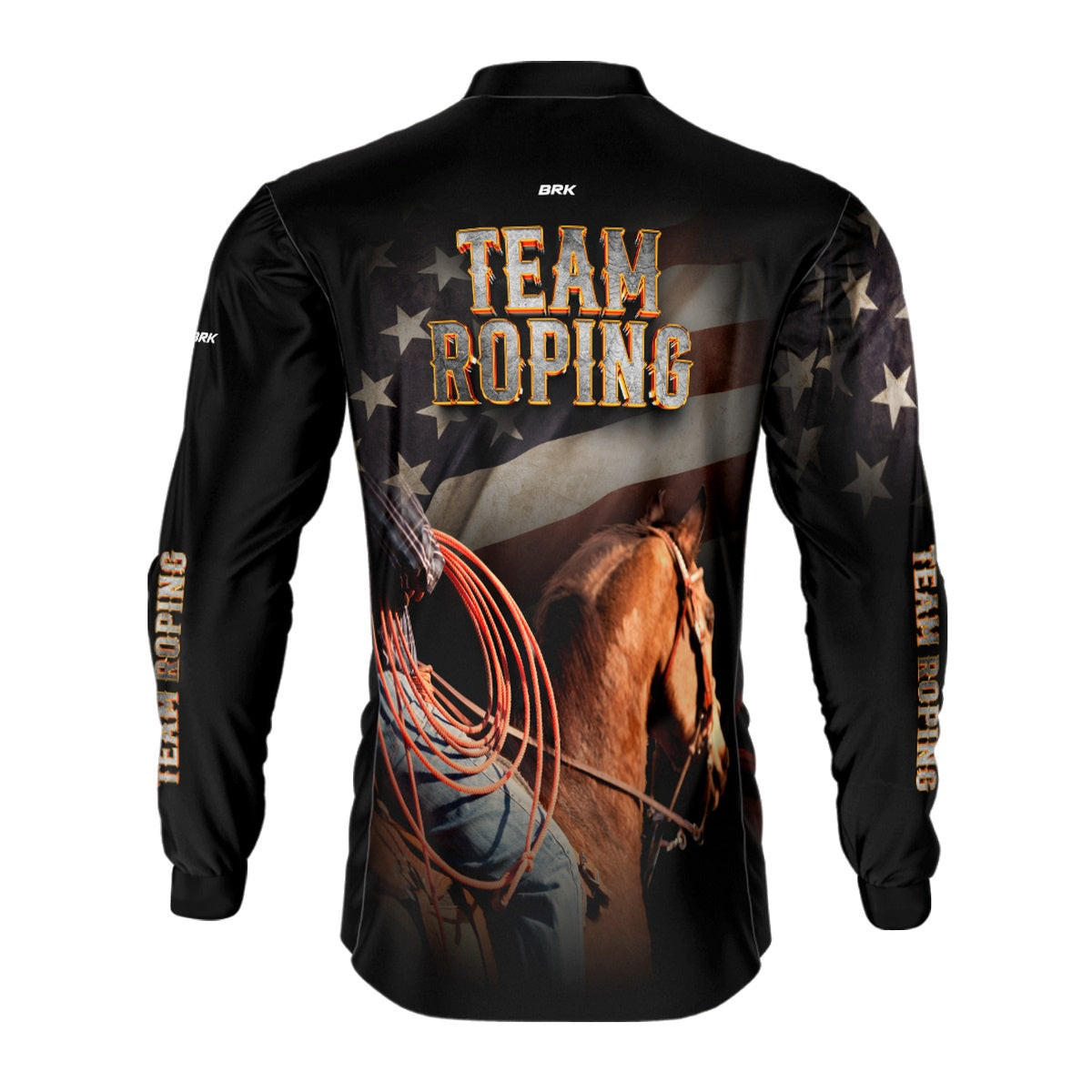 Camisa Agro Brk Team Roping Estados Unidos com Proteção Solar UV50+