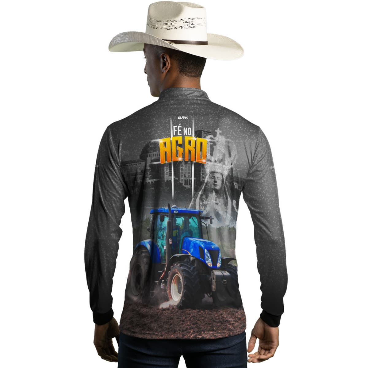 Camisa Agro Brk Fé Padroeira Força do Agro 2.0 com Proteção Solar UV50+