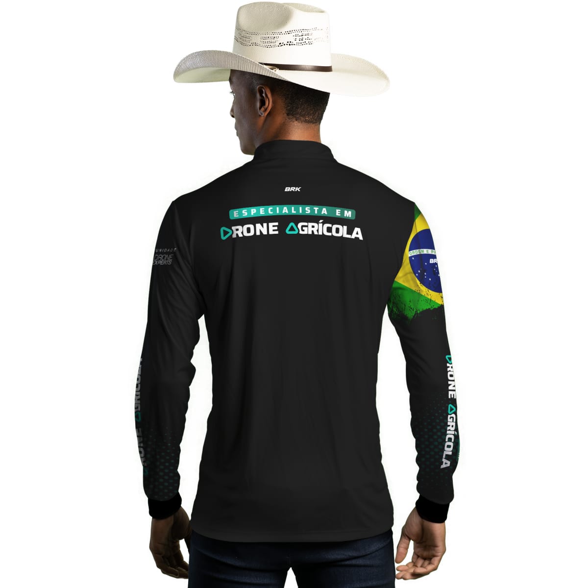 Camisa Agro Brk Drone Expert Especialista em Drone Agrícola com Proteção Solar UV50+