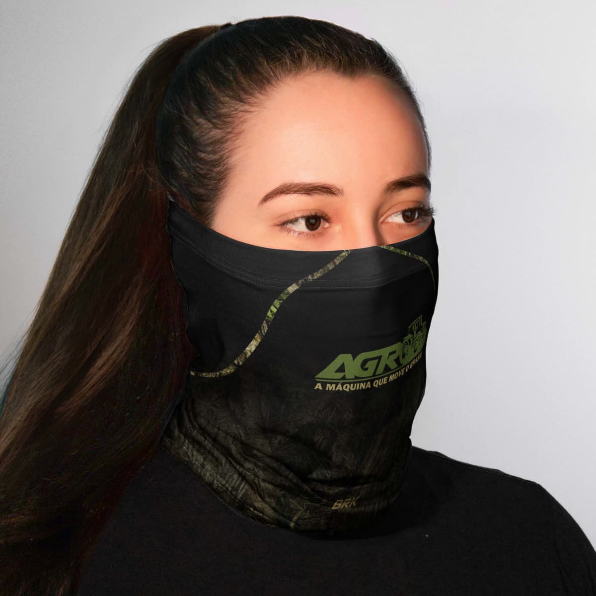 Bandana Tubeneck Agro Brk A Máquina que Move o Brasil com Proteção Solar UV50+