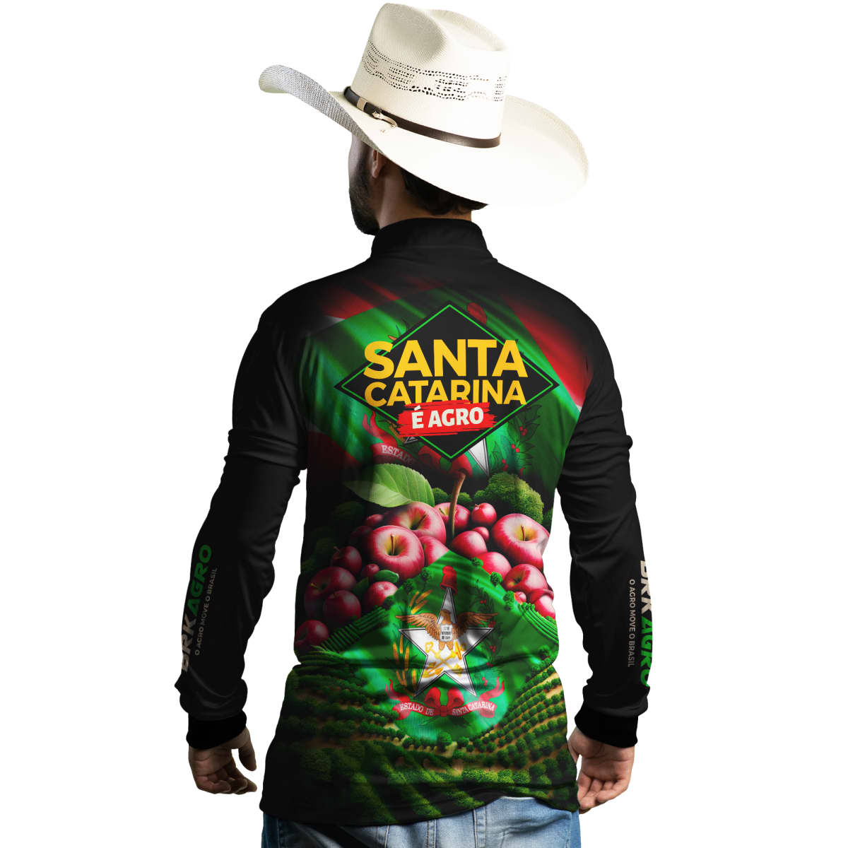 Camisa Agro Brk Santa Catarina Maçãs com Proteção Solar UV50+