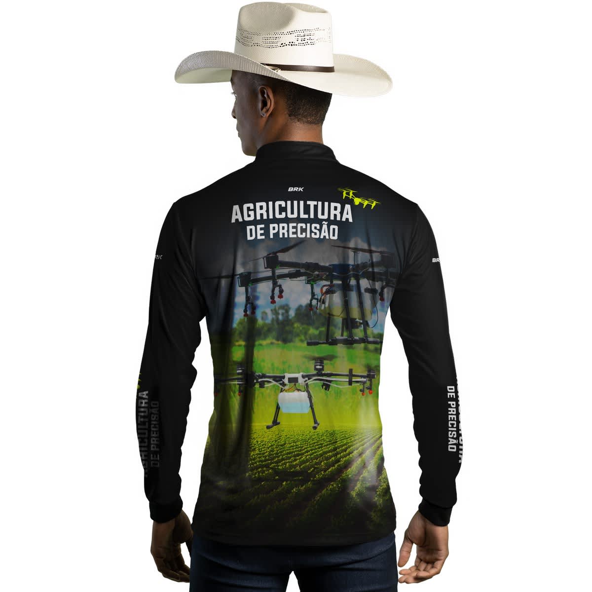 Camisa Agro Brk Drone é Agricultura de Precisão com Proteção Solar UV50+