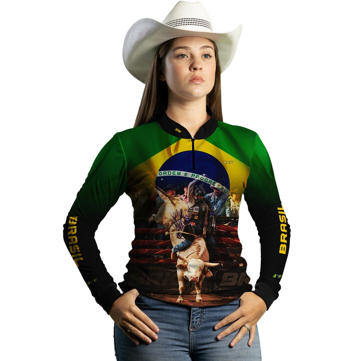 Camisa Agro Brk Rodeio Brasil com Proteção Solar UV50+