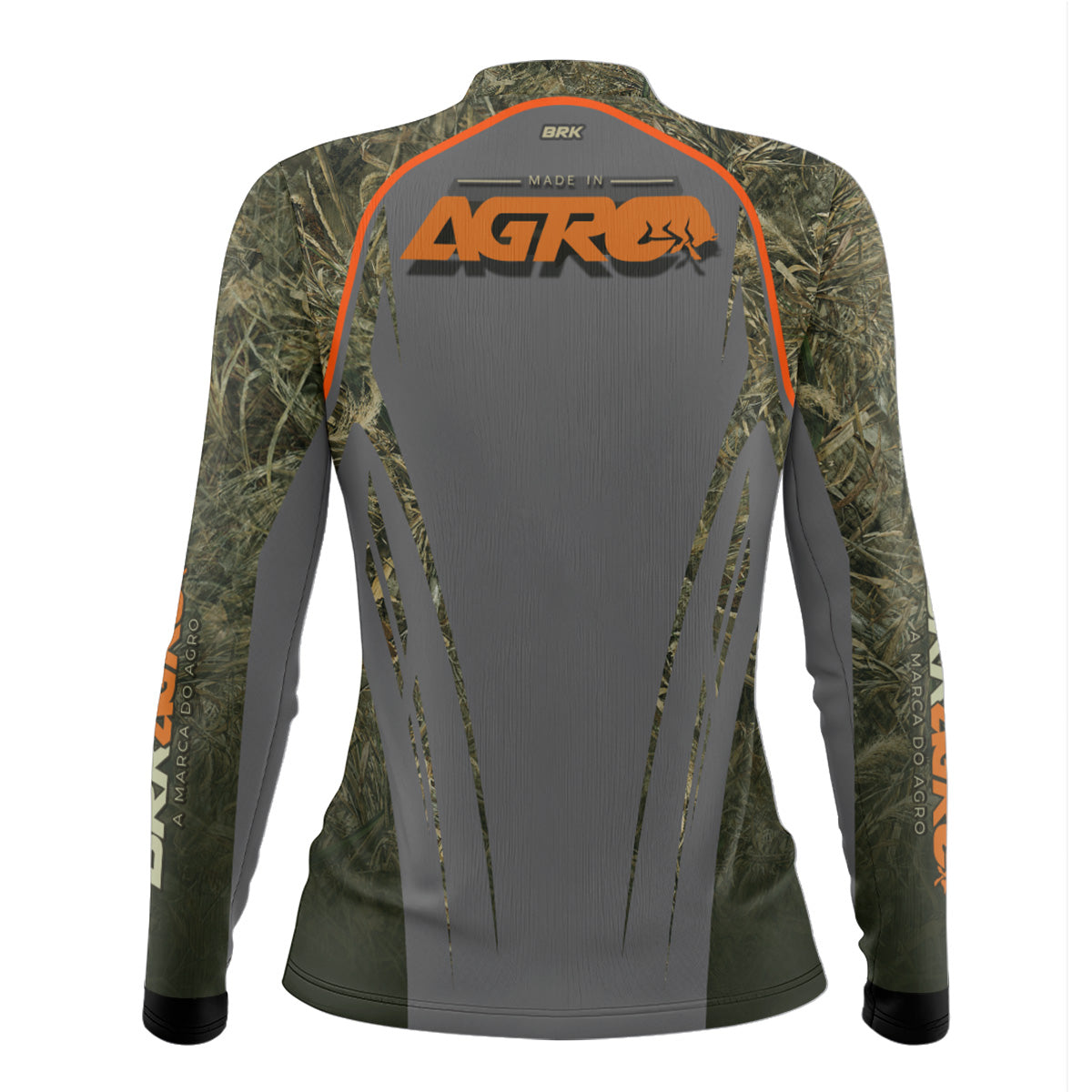 Camisa Agro Feminina Brk Camuflado Real Tree com Proteção Solar UV50+