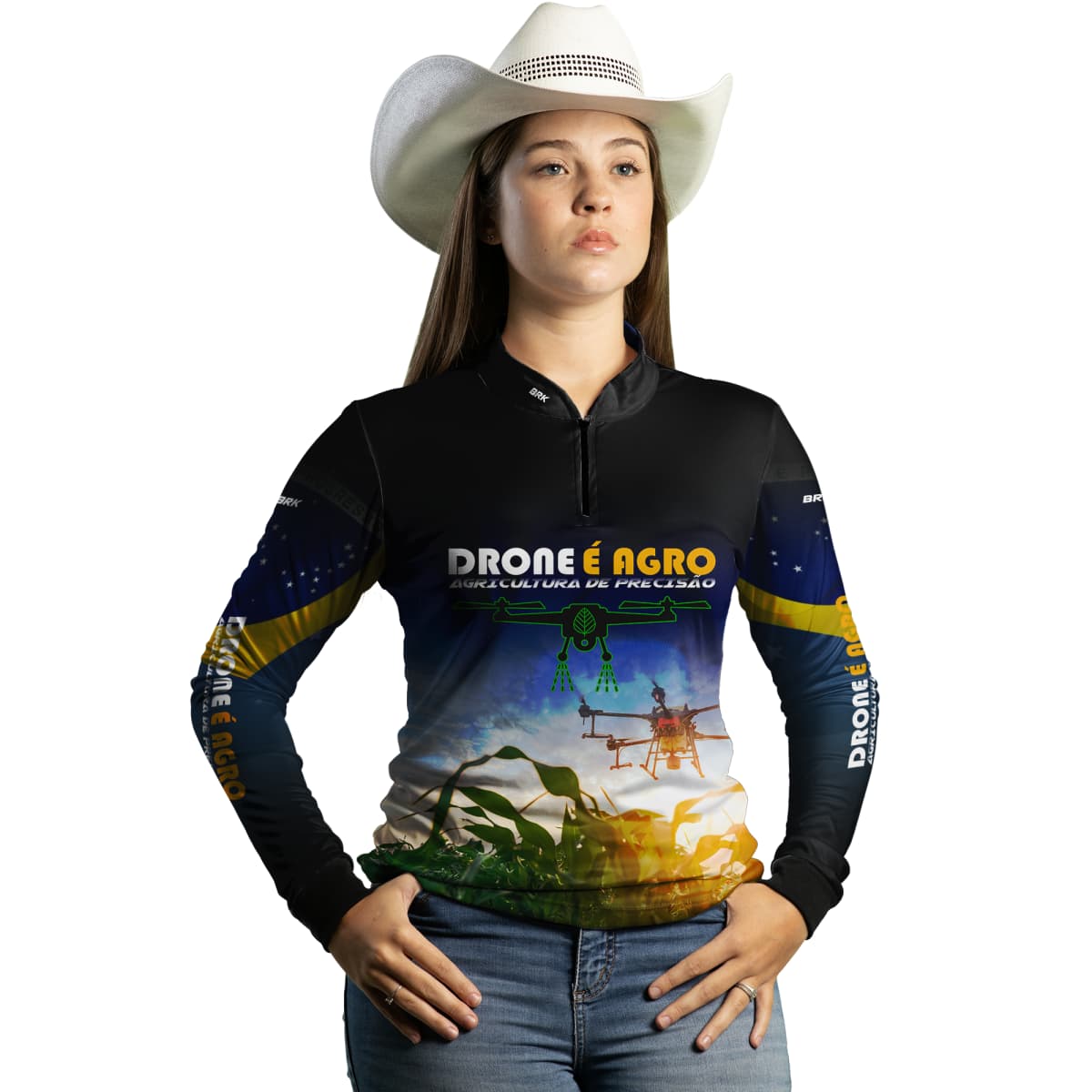 Camisa Agro Brk Drone é Agro com Proteção Solar UV50+