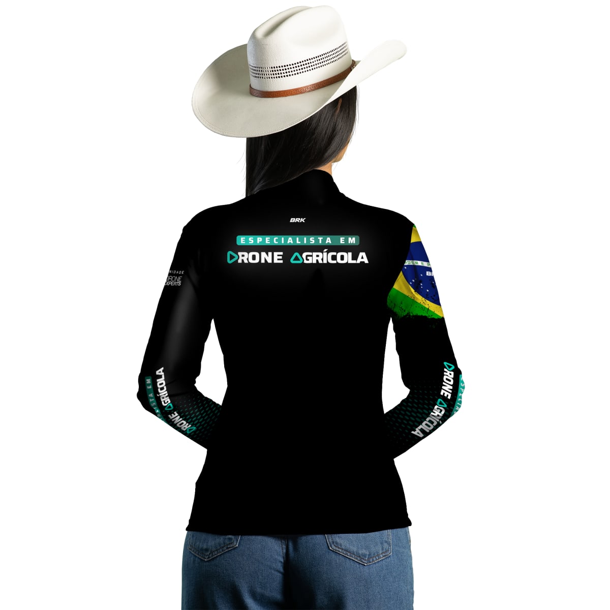 Camisa Agro Brk Drone Expert Especialista em Drone Agrícola com Proteção Solar UV50+