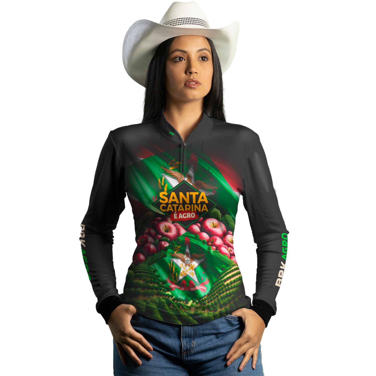 Camisa Agro Brk Santa Catarina Maçãs com Proteção Solar UV50+
