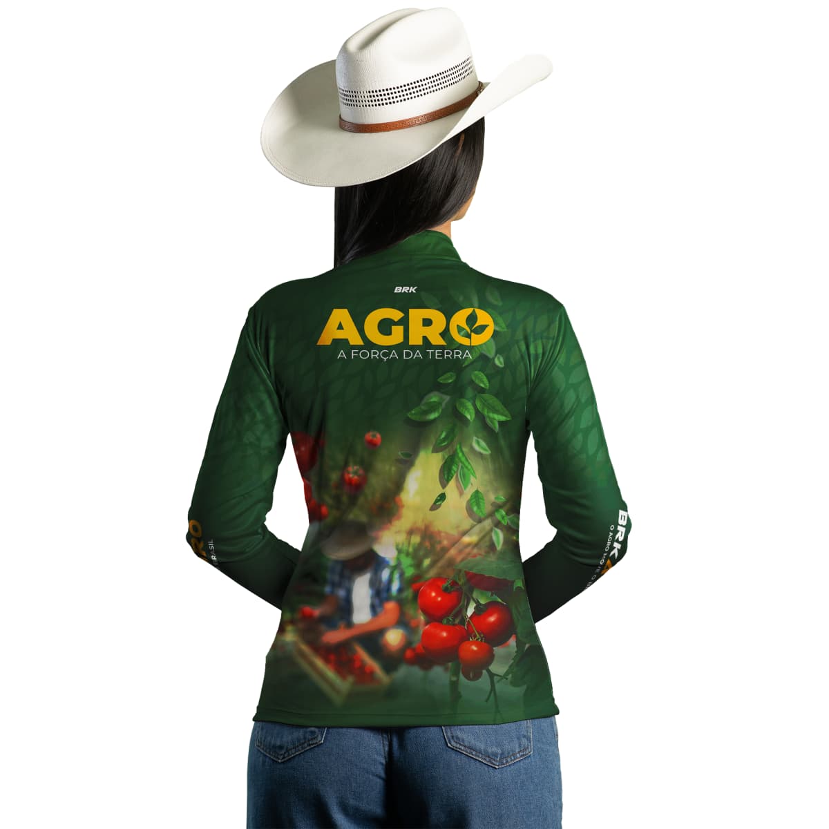 Camisa Agro Brk Produtor de Tomate com Proteção Solar UV50+