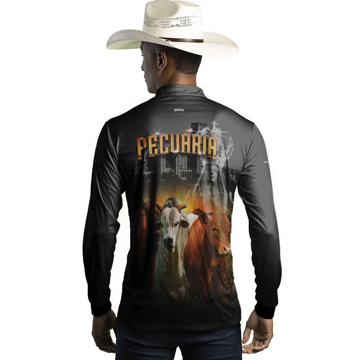 Camisa Agro Brk Nossa Senhora Pecuária com UV50+