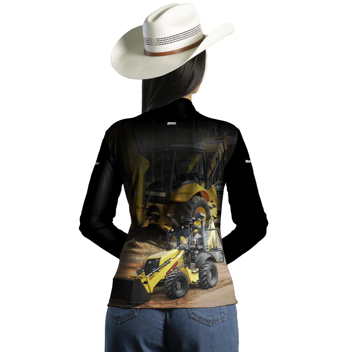 Camisa Agro Brk Retroescavadeira 02 NH com Proteção Solar UV50+