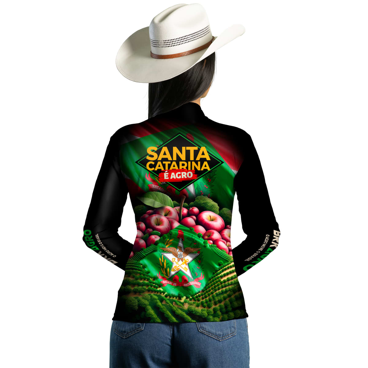 Camisa Agro Brk Santa Catarina Maçãs com Proteção Solar UV50+