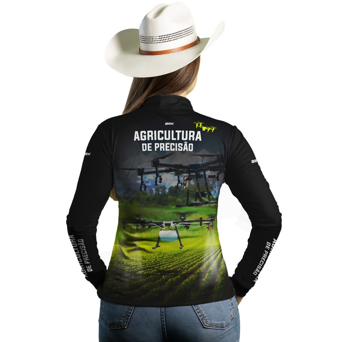Camisa Agro Brk Drone é Agricultura de Precisão com Proteção Solar UV50+