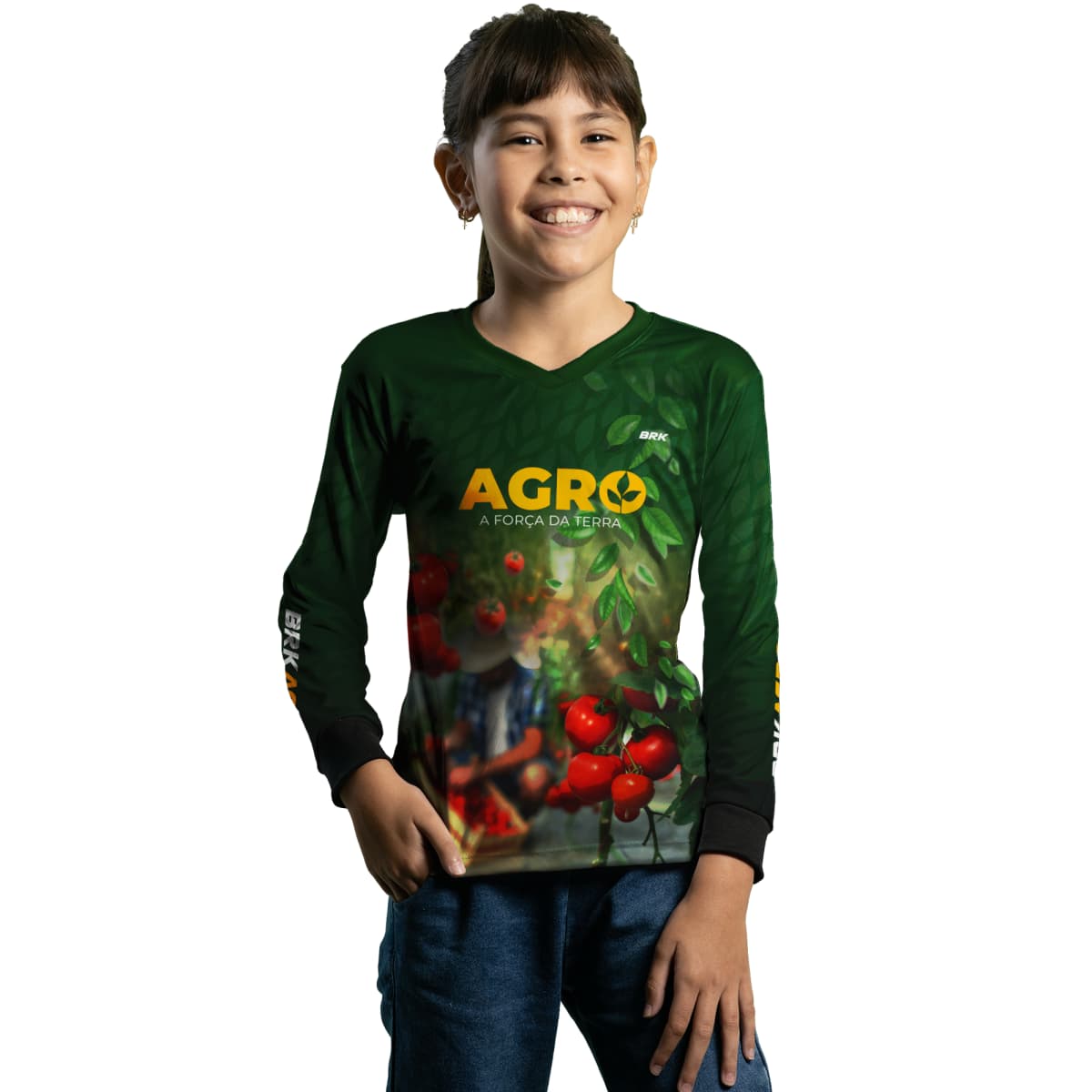 Camisa Agro Brk Produtor de Tomate com Proteção Solar UV50+