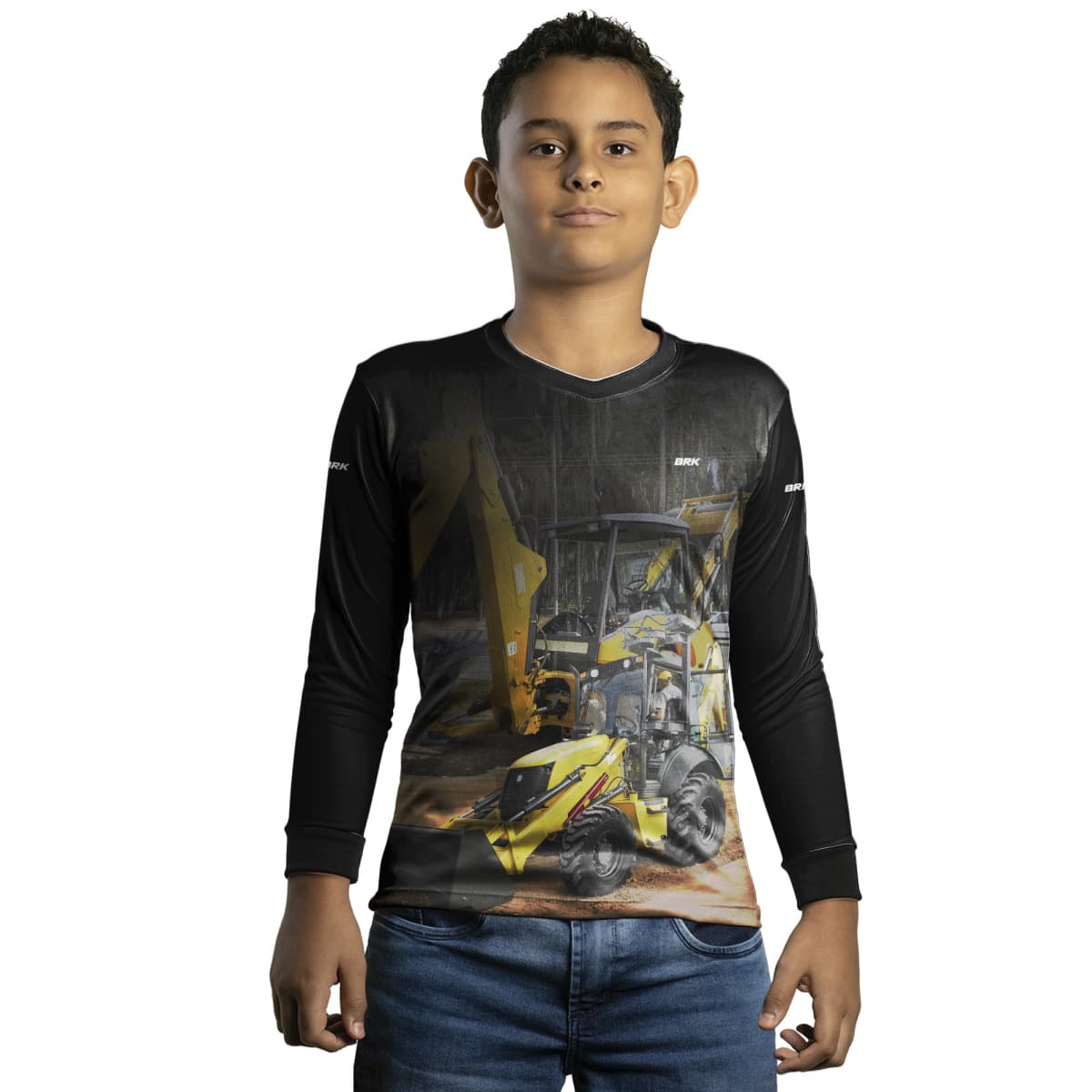 Camisa Agro Brk Retroescavadeira 02 NH com Proteção Solar UV50+